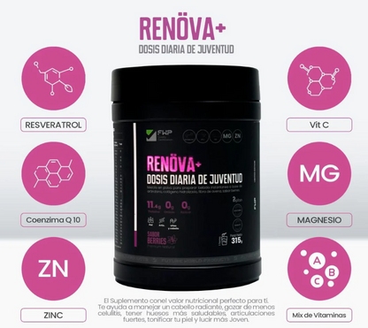 COLAGENO RENOVA - DOBLEMENTE MAS JOVEN Y FUERTE